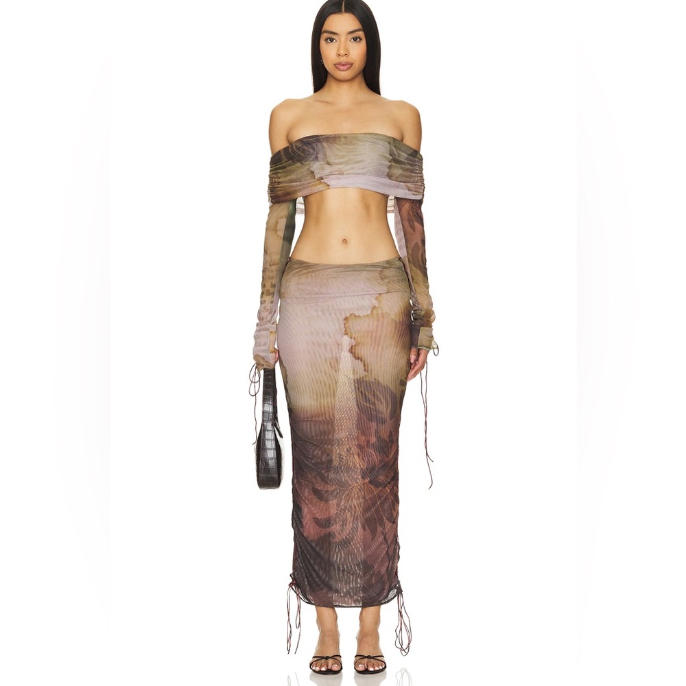 Jaded London NWT Valerie Top & Lace Up Skirt Size Small